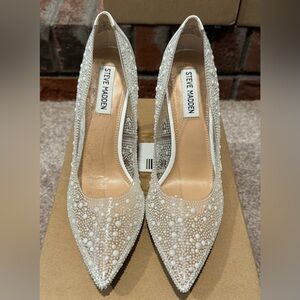 Steve Madden Pearl Embellished Heels